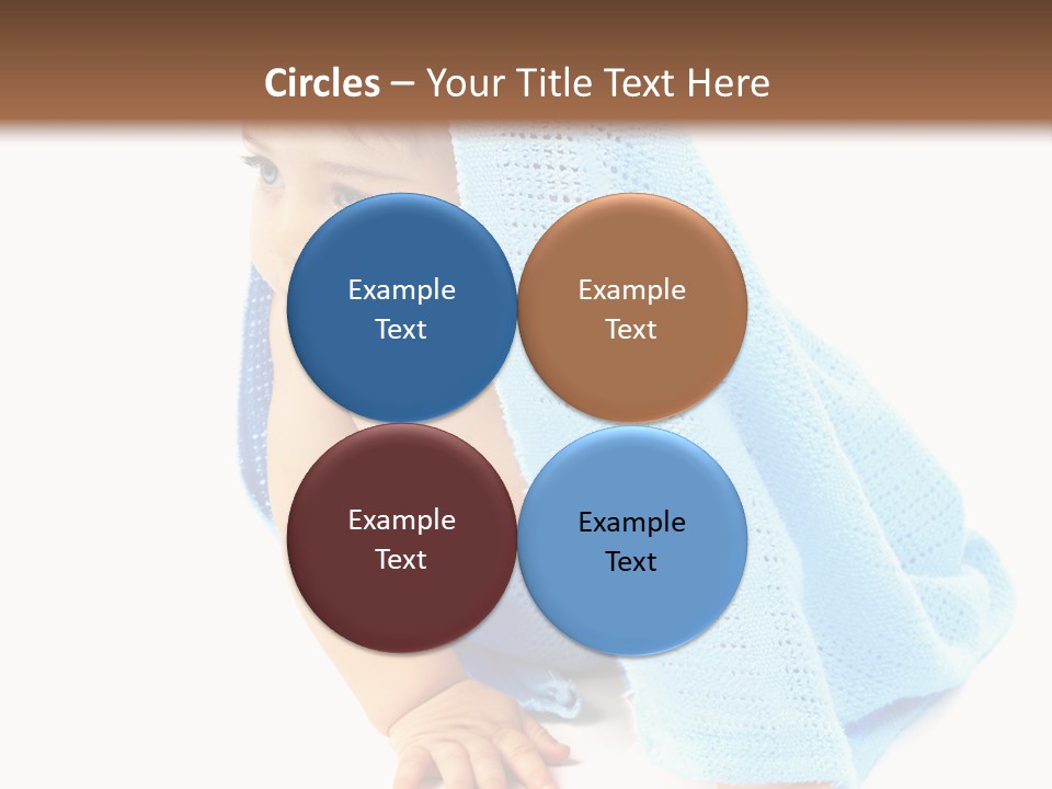 Sitting Child Girl PowerPoint Template