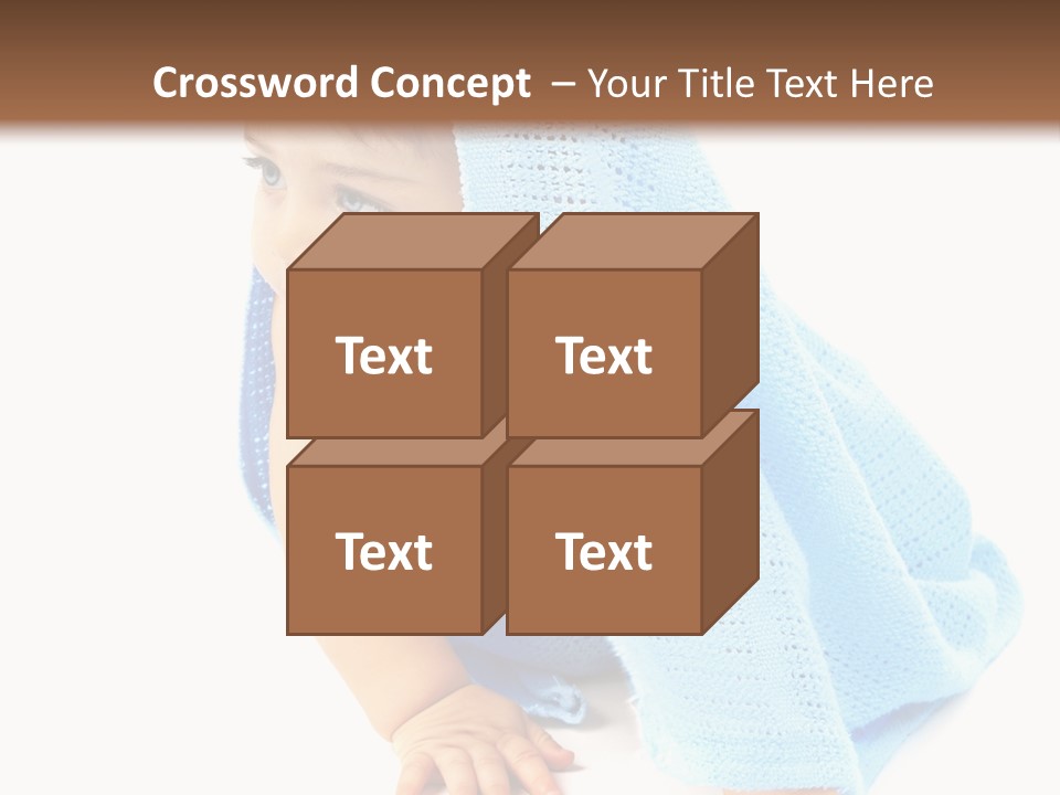 Sitting Child Girl PowerPoint Template