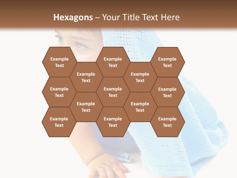 Sitting Child Girl PowerPoint Template