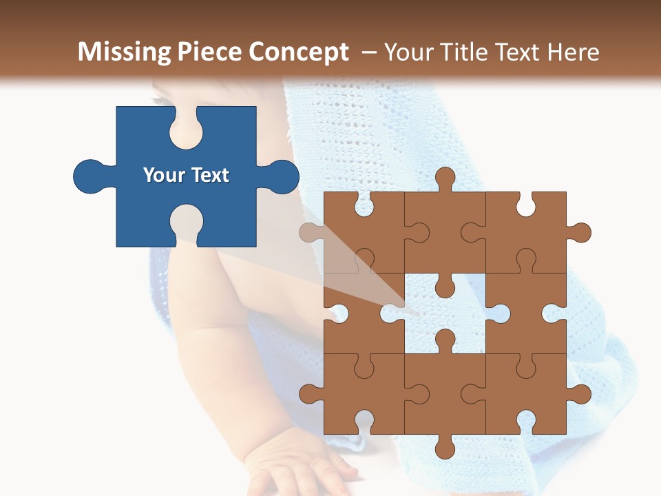 Sitting Child Girl PowerPoint Template