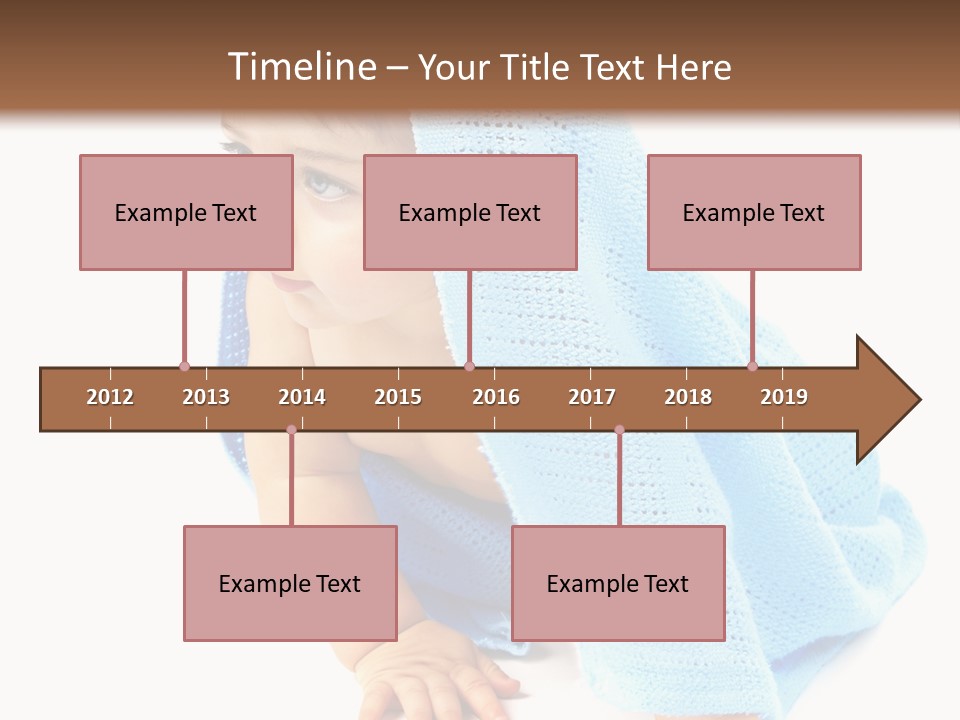 Sitting Child Girl PowerPoint Template