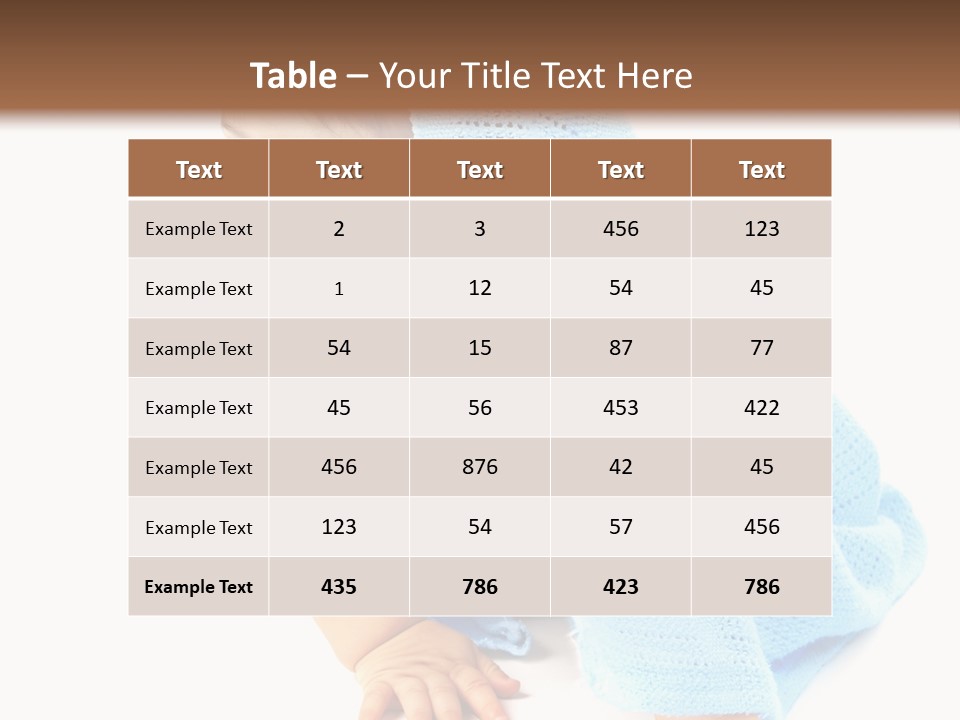 Sitting Child Girl PowerPoint Template