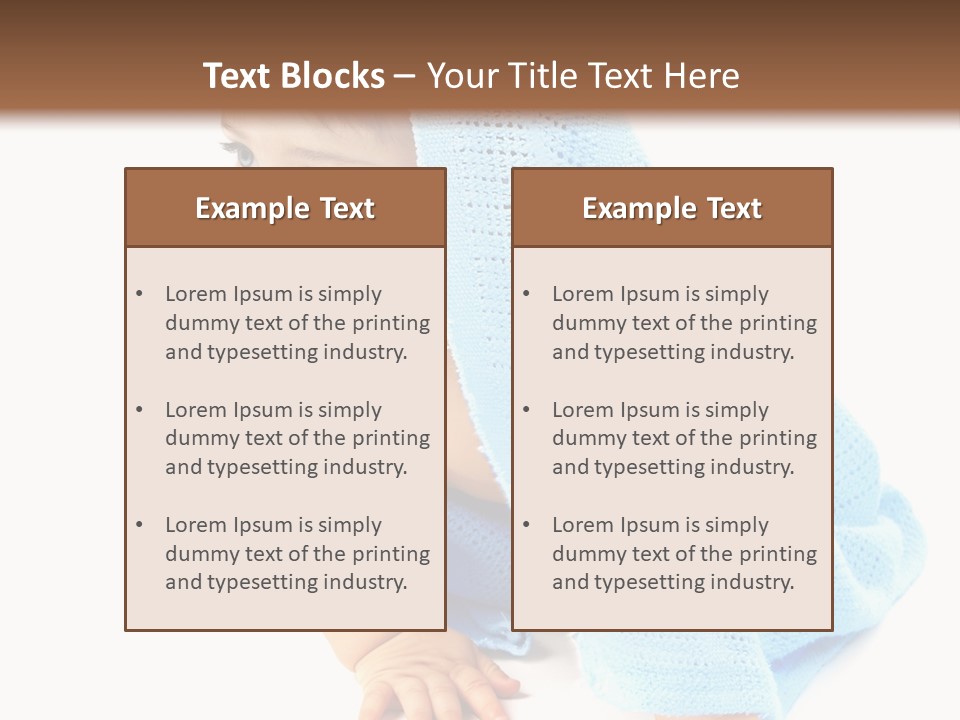 Sitting Child Girl PowerPoint Template