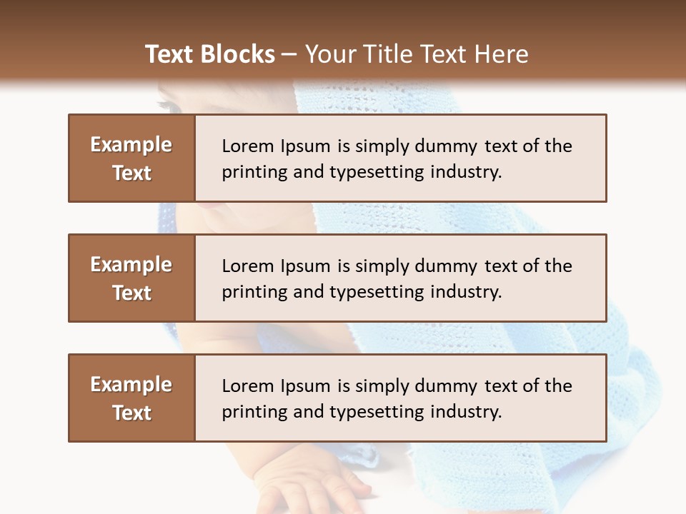 Sitting Child Girl PowerPoint Template