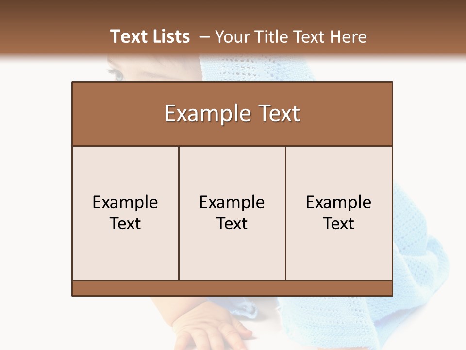 Sitting Child Girl PowerPoint Template