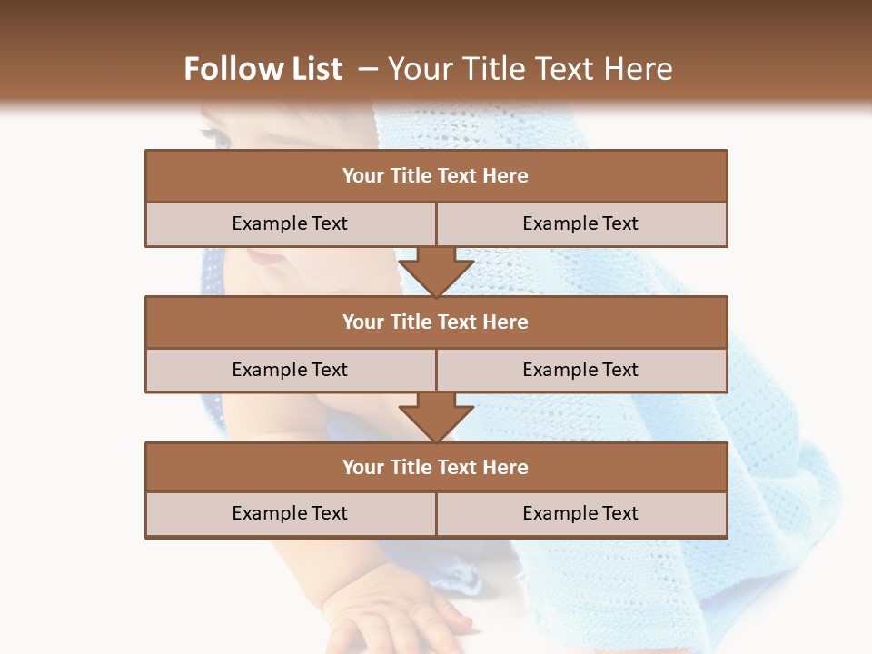 Sitting Child Girl PowerPoint Template