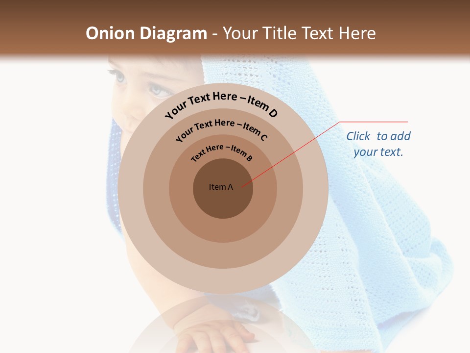 Sitting Child Girl PowerPoint Template