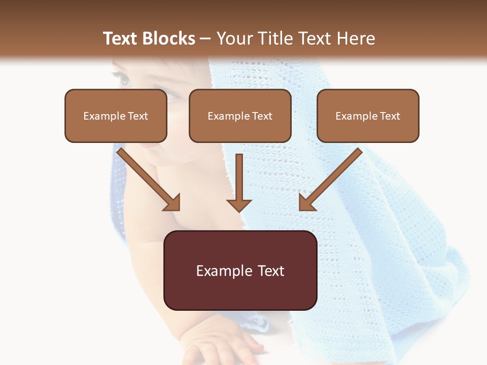 Sitting Child Girl PowerPoint Template