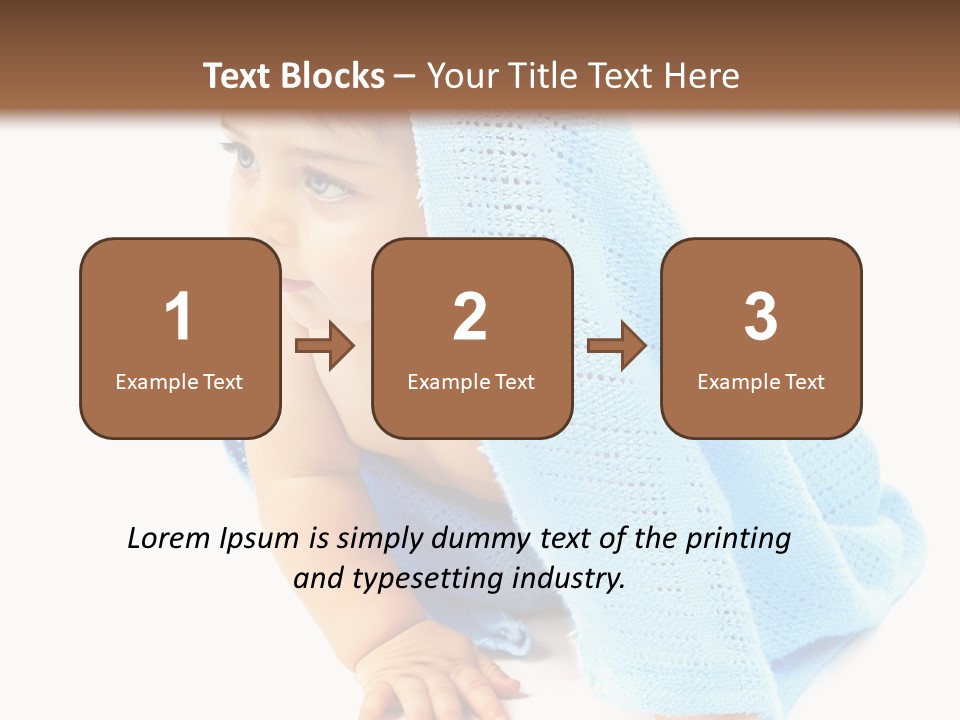 Sitting Child Girl PowerPoint Template