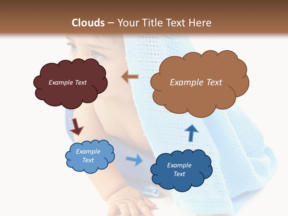 Sitting Child Girl PowerPoint Template