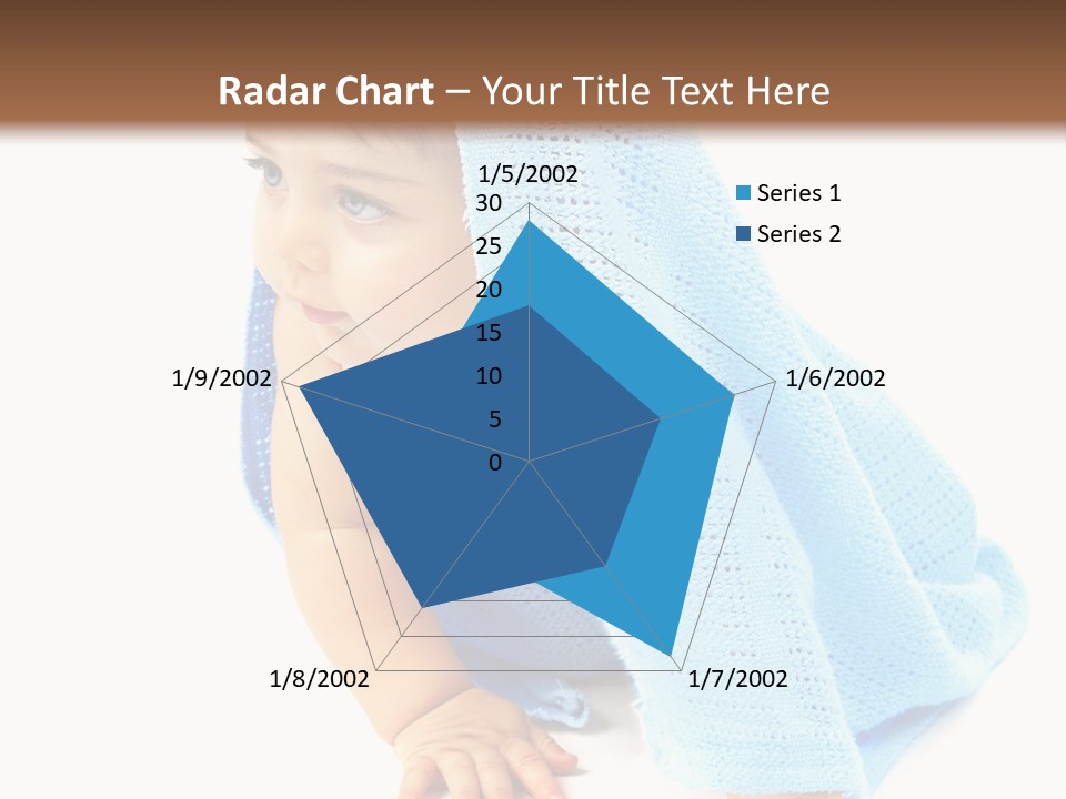 Sitting Child Girl PowerPoint Template