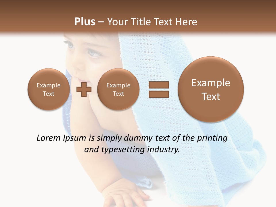 Sitting Child Girl PowerPoint Template