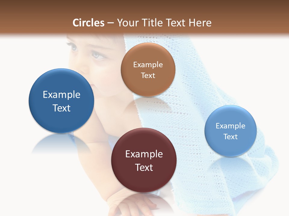 Sitting Child Girl PowerPoint Template