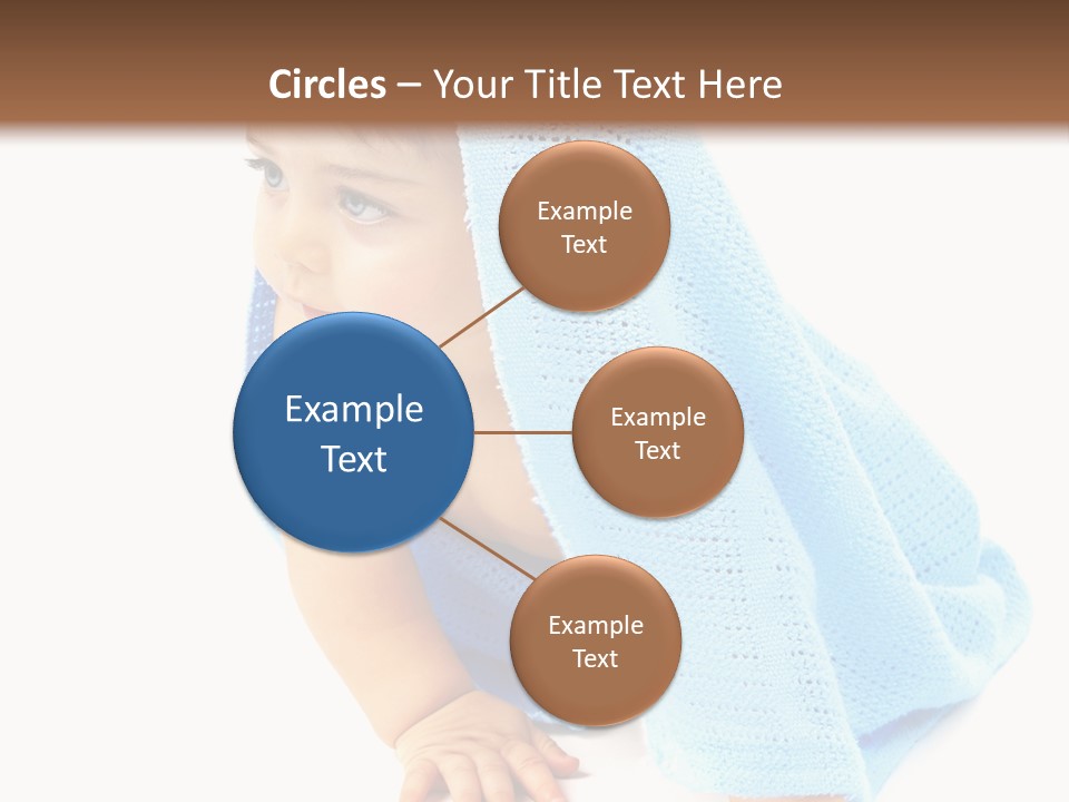 Sitting Child Girl PowerPoint Template