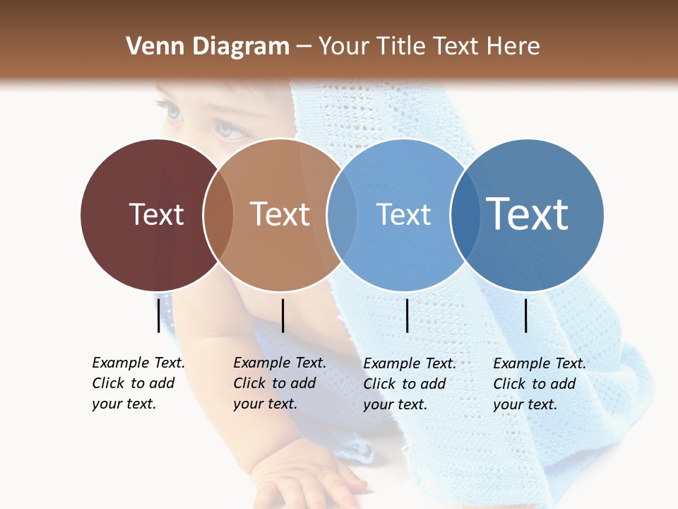 Sitting Child Girl PowerPoint Template