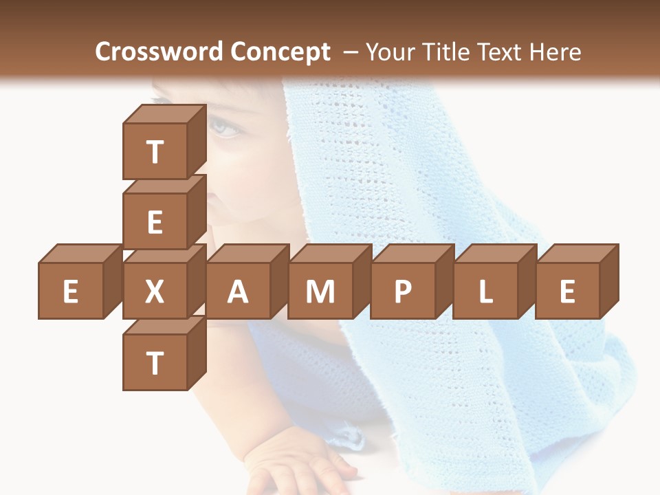 Sitting Child Girl PowerPoint Template