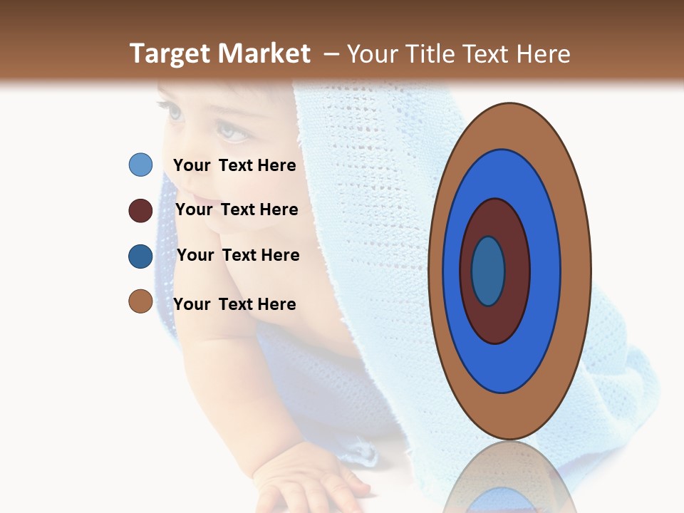 Sitting Child Girl PowerPoint Template