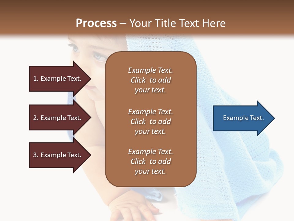Sitting Child Girl PowerPoint Template