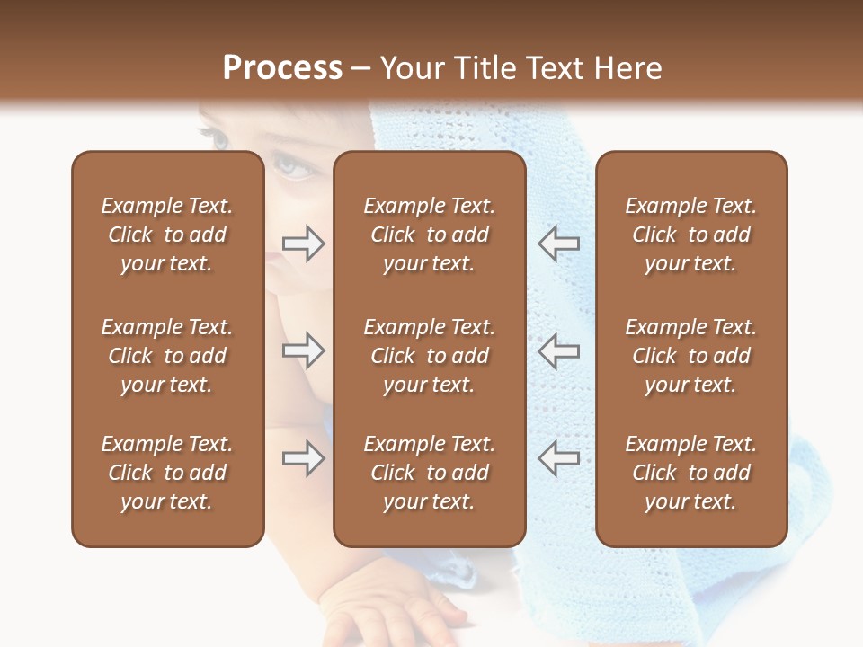 Sitting Child Girl PowerPoint Template