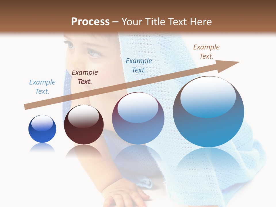 Sitting Child Girl PowerPoint Template