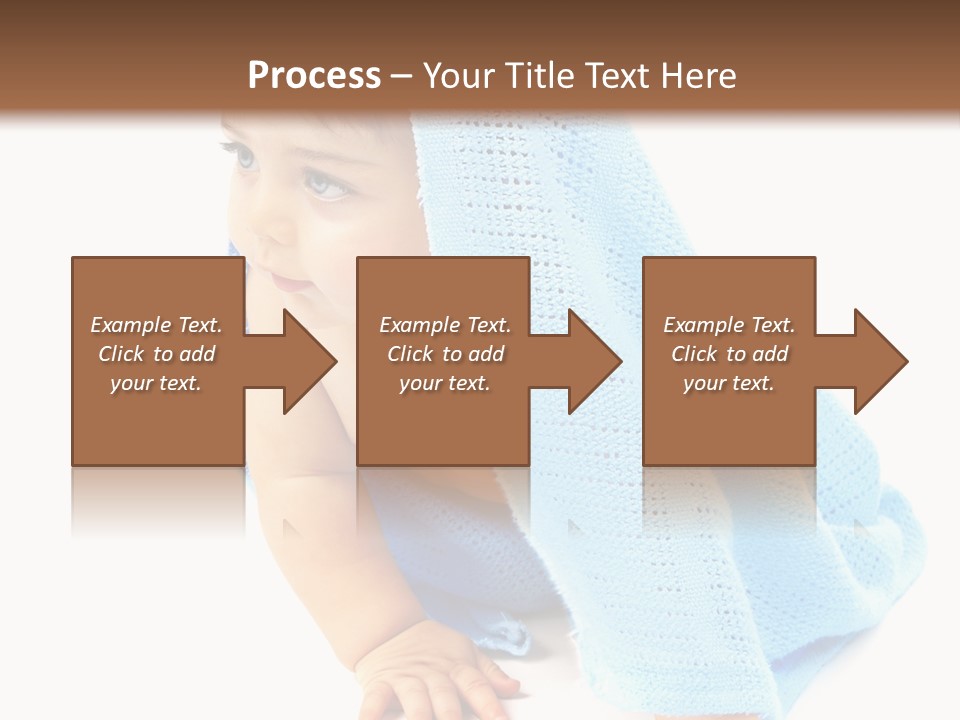 Sitting Child Girl PowerPoint Template