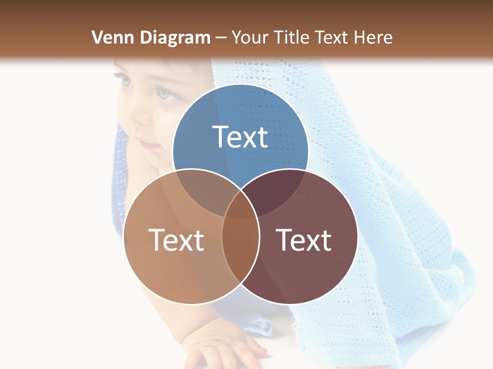 Sitting Child Girl PowerPoint Template