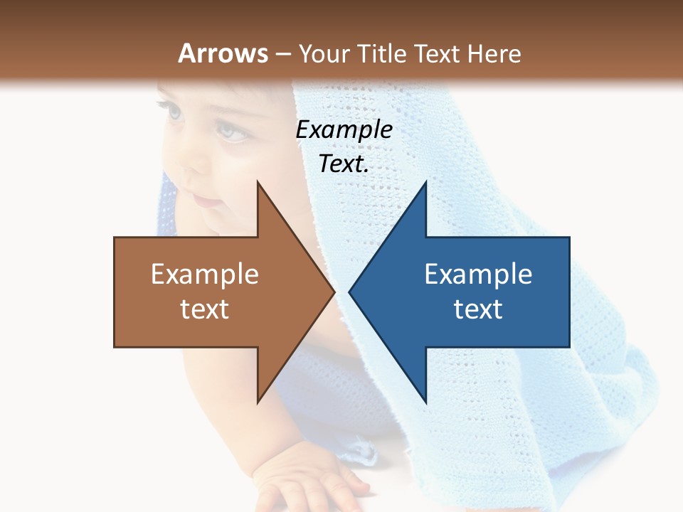 Sitting Child Girl PowerPoint Template