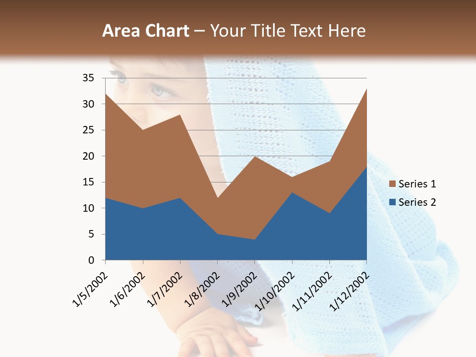 Sitting Child Girl PowerPoint Template