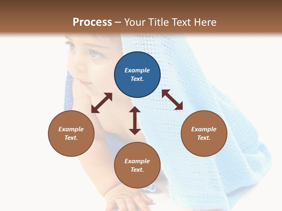 Sitting Child Girl PowerPoint Template