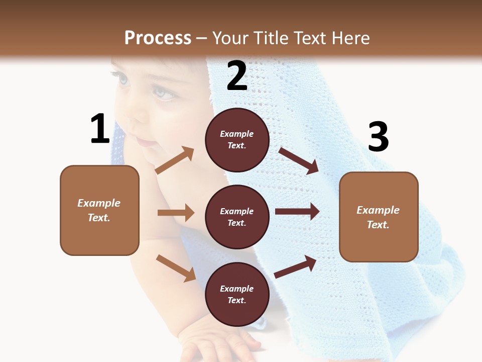 Sitting Child Girl PowerPoint Template