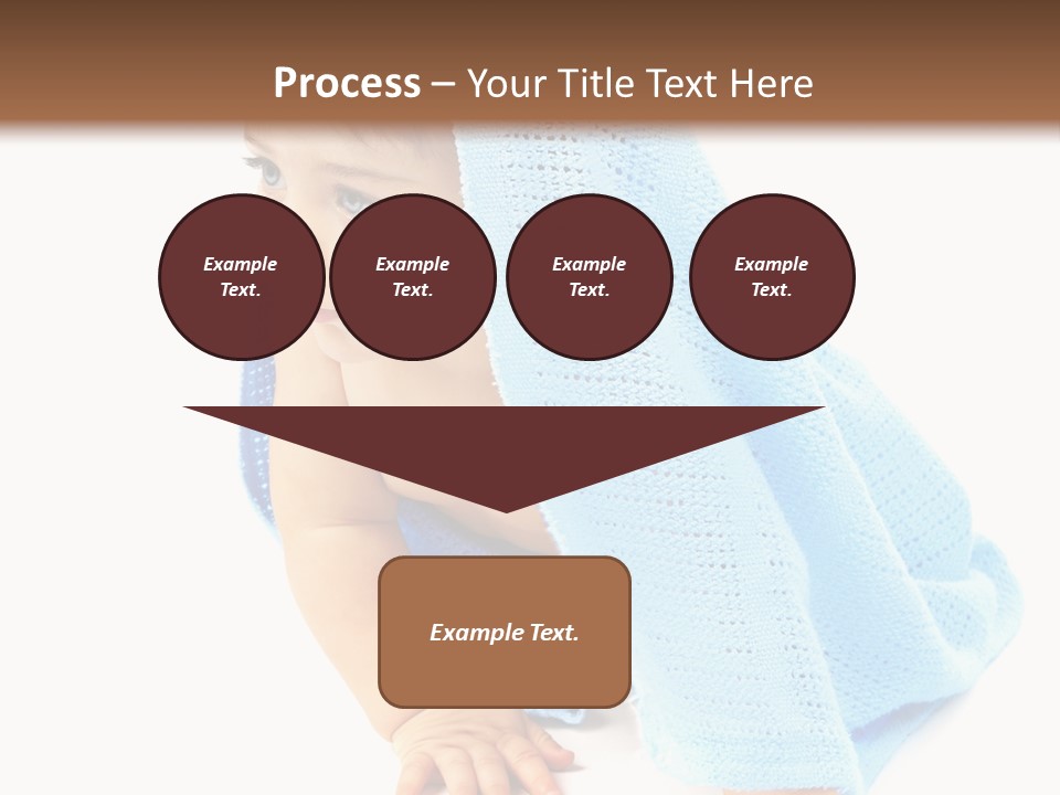 Sitting Child Girl PowerPoint Template