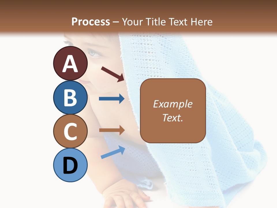 Sitting Child Girl PowerPoint Template