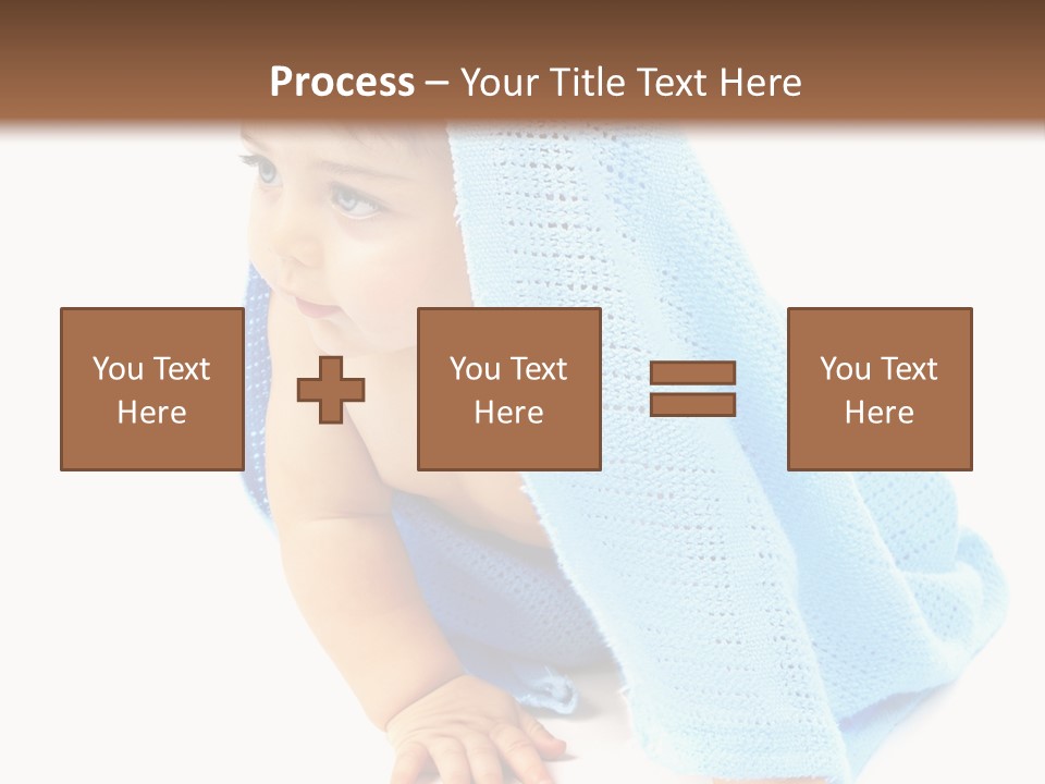 Sitting Child Girl PowerPoint Template