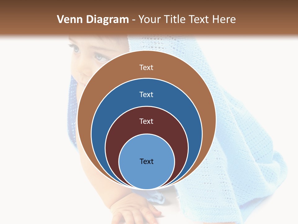 Sitting Child Girl PowerPoint Template