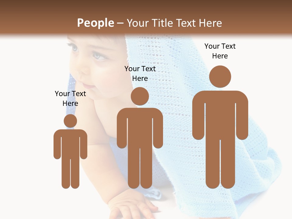 Sitting Child Girl PowerPoint Template