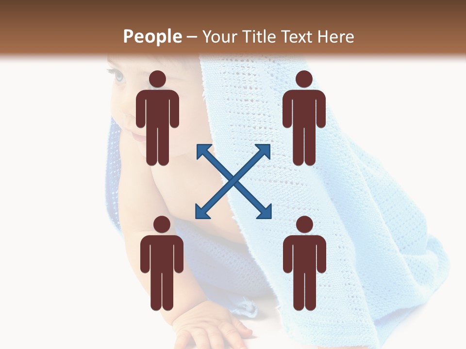 Sitting Child Girl PowerPoint Template