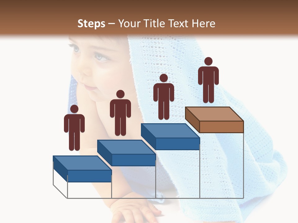 Sitting Child Girl PowerPoint Template