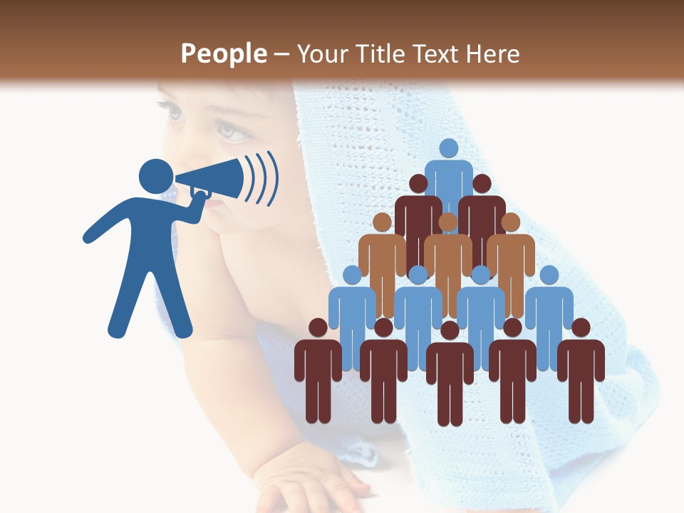 Sitting Child Girl PowerPoint Template