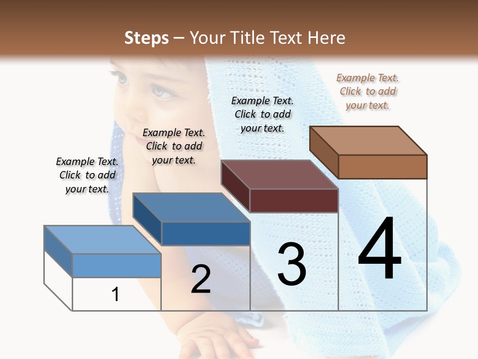 Sitting Child Girl PowerPoint Template
