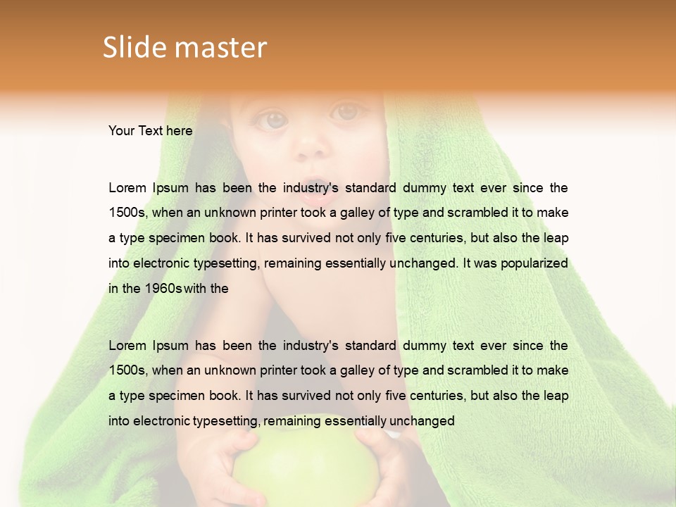 Happy Apple Male PowerPoint Template