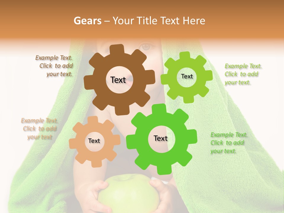 Happy Apple Male PowerPoint Template