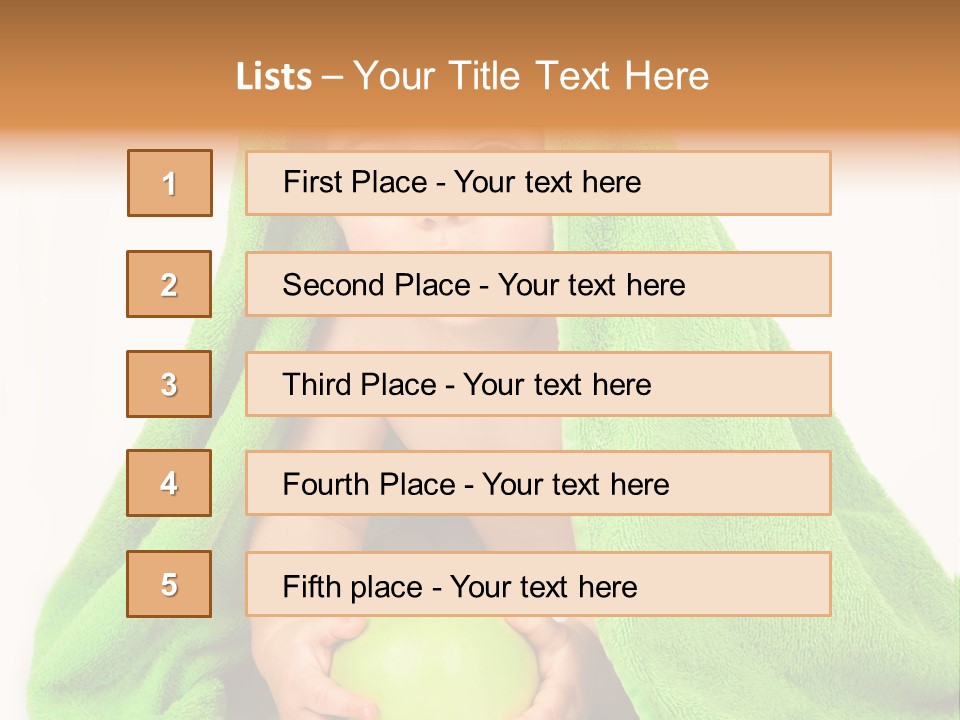 Happy Apple Male PowerPoint Template