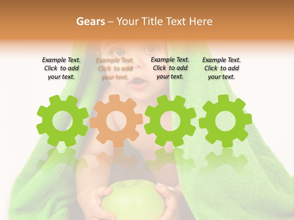 Happy Apple Male PowerPoint Template