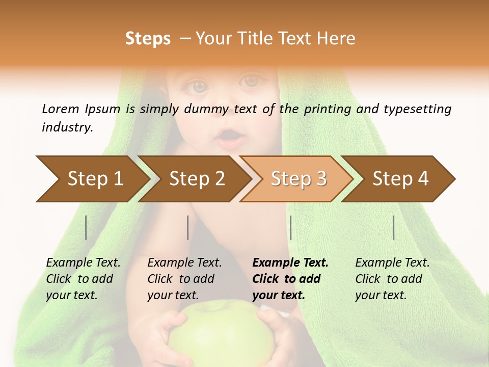 Happy Apple Male PowerPoint Template