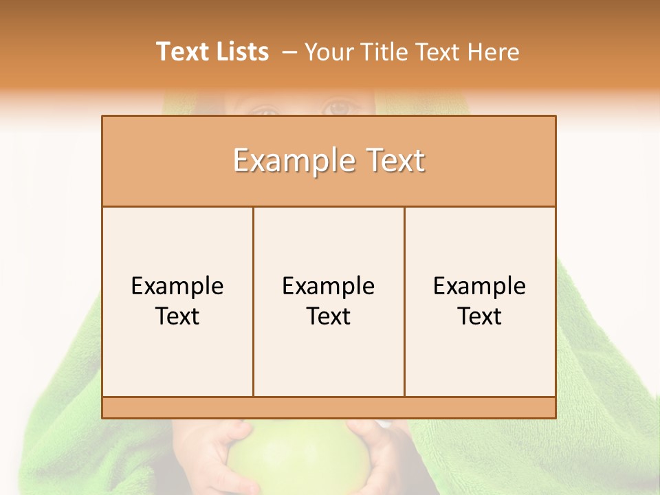 Happy Apple Male PowerPoint Template