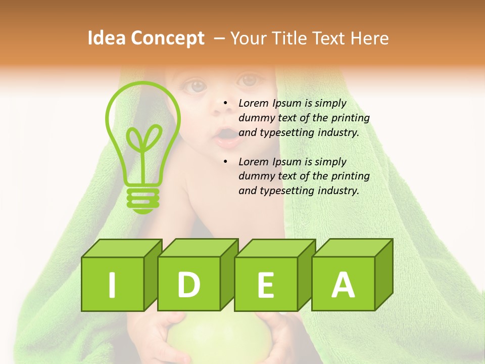 Happy Apple Male PowerPoint Template