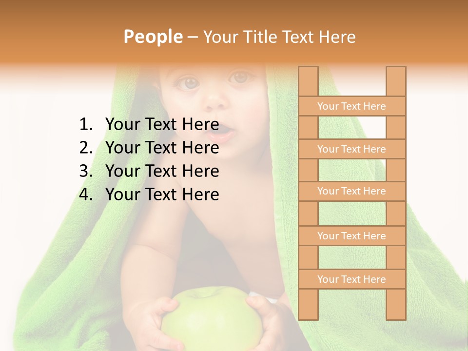 Happy Apple Male PowerPoint Template