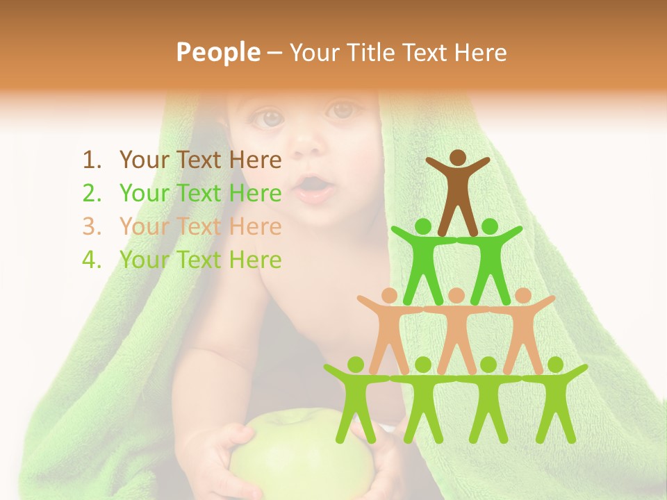 Happy Apple Male PowerPoint Template