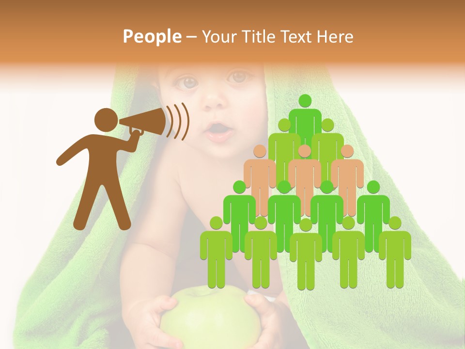 Happy Apple Male PowerPoint Template