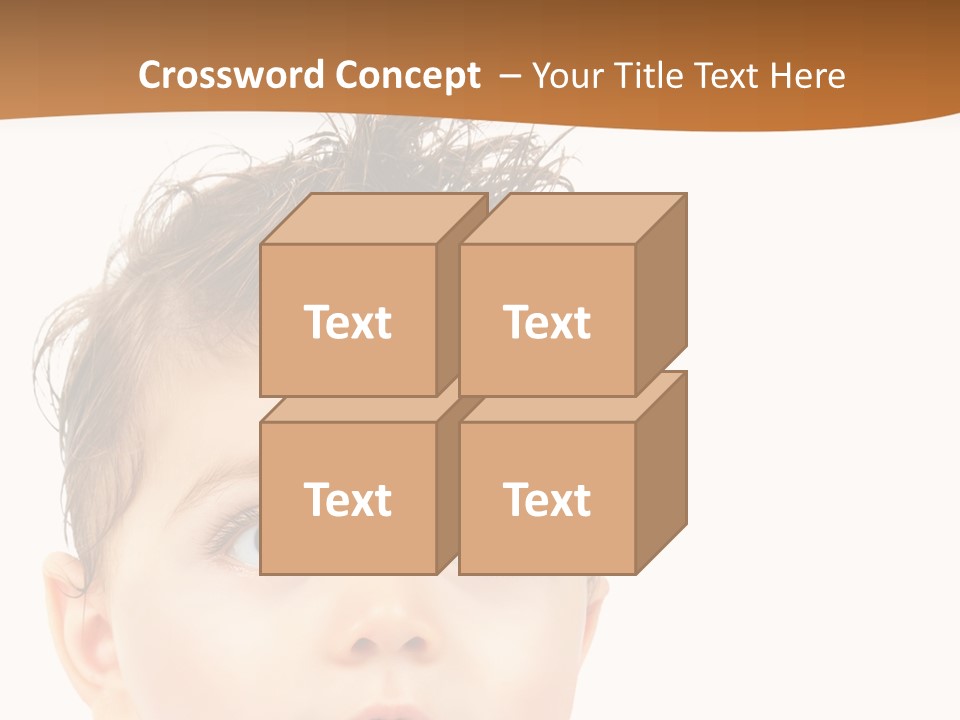 Expression Boy Beautiful PowerPoint Template